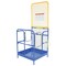 Vestil Work Plat w/84" Back, Dual Ent, 36x36, 33-3/8 in. W, 33-3/8 in. D, 1,000 lb. Load Capacity WP-3636-84B-DD - alternate 3